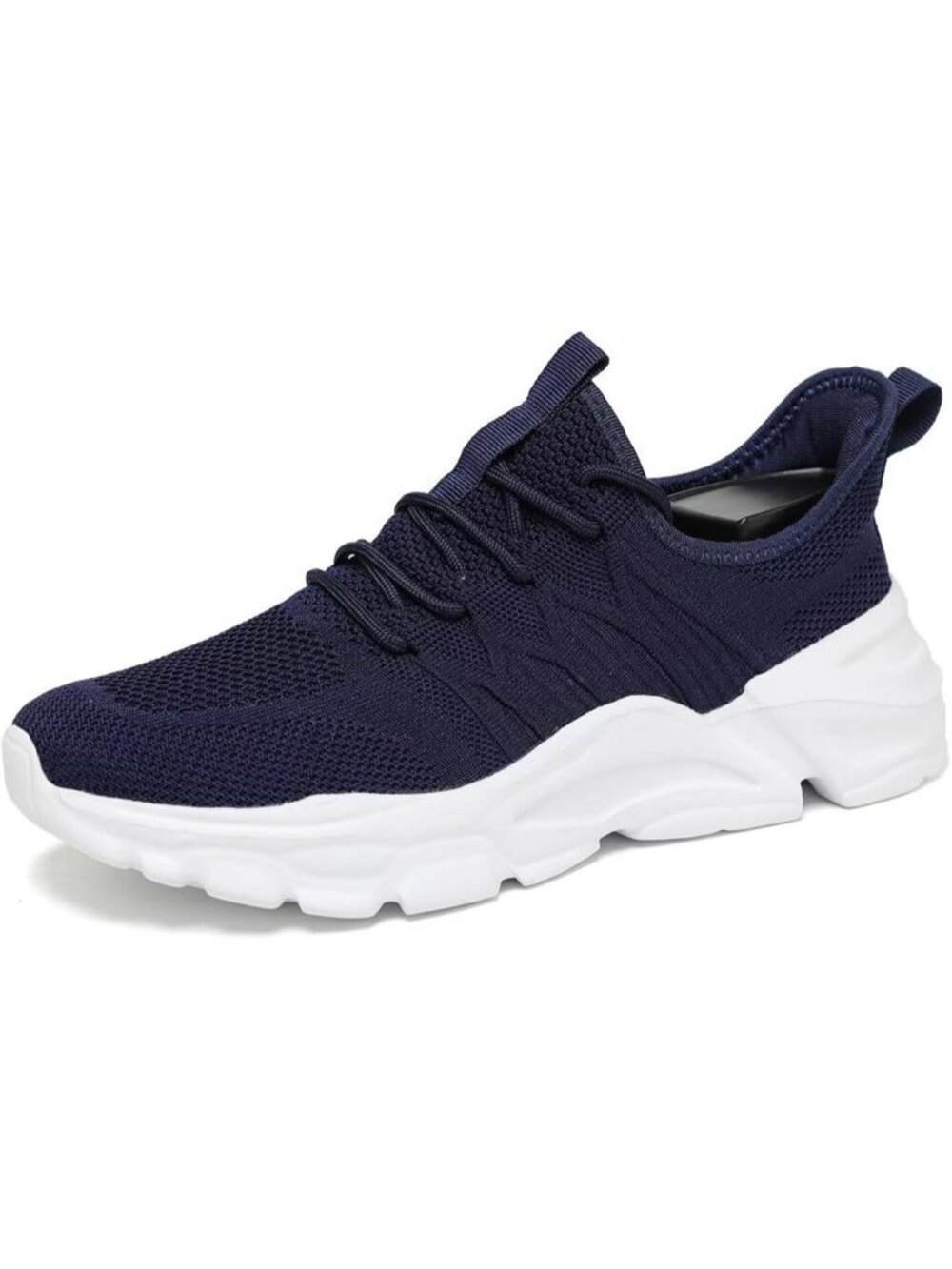 Men's Blue Rubber Non Slip Breathable Lightweight Fashion Athletic Sneakers